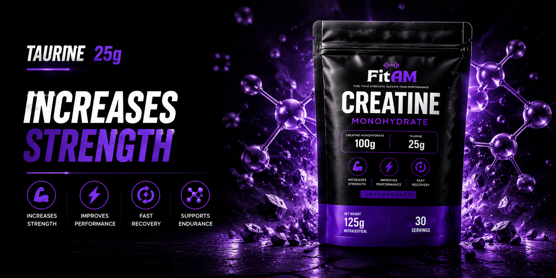 FitAM Nutrition – Premium Brand Visual